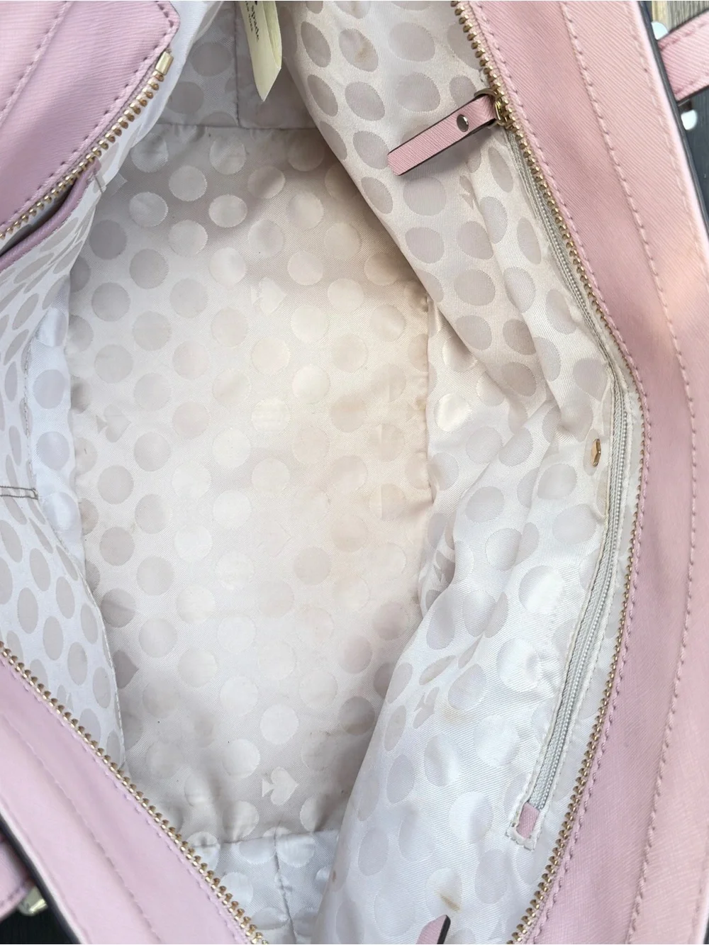 Kate Spade Cedar Street Harmony Medium Tote Pink Saffiano Leather Shoulder Bag